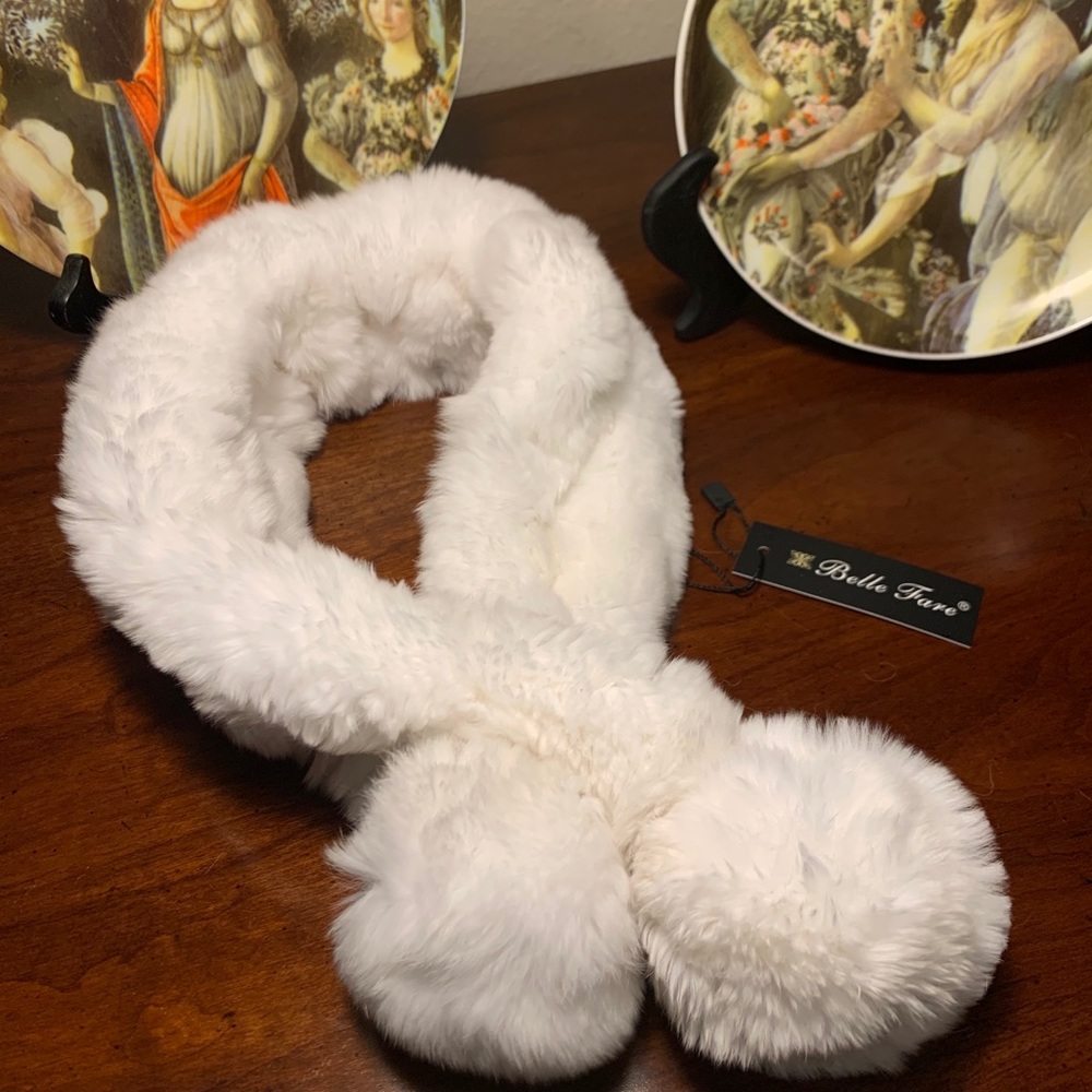 Rex Rabbit Fur Scarf - Firenz… - Picture 2 of 5